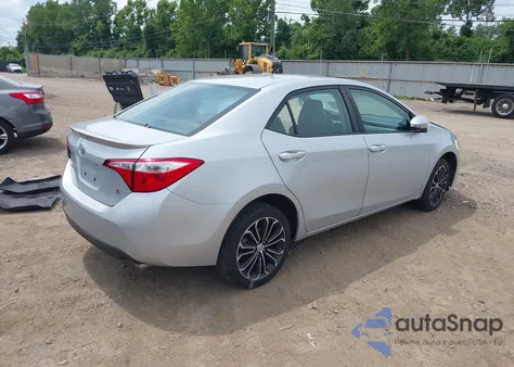 2015 Toyota Corolla S Plus из США, поврежденный, VIN 2T1BURHE1FC231442